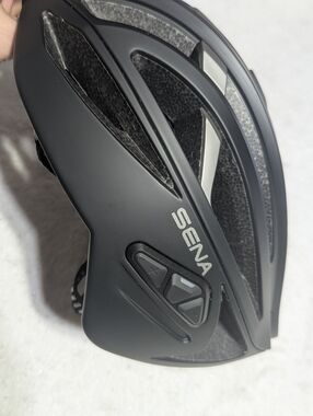 Sena R2 Smart Bluetooth Cycling Helmet Matte Black Medium Intercom LED